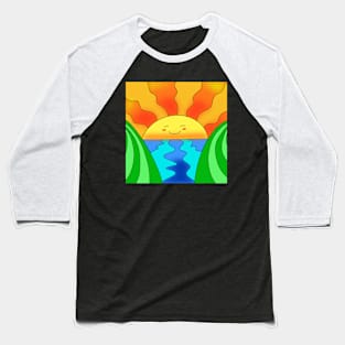 Sunset Vibes Baseball T-Shirt